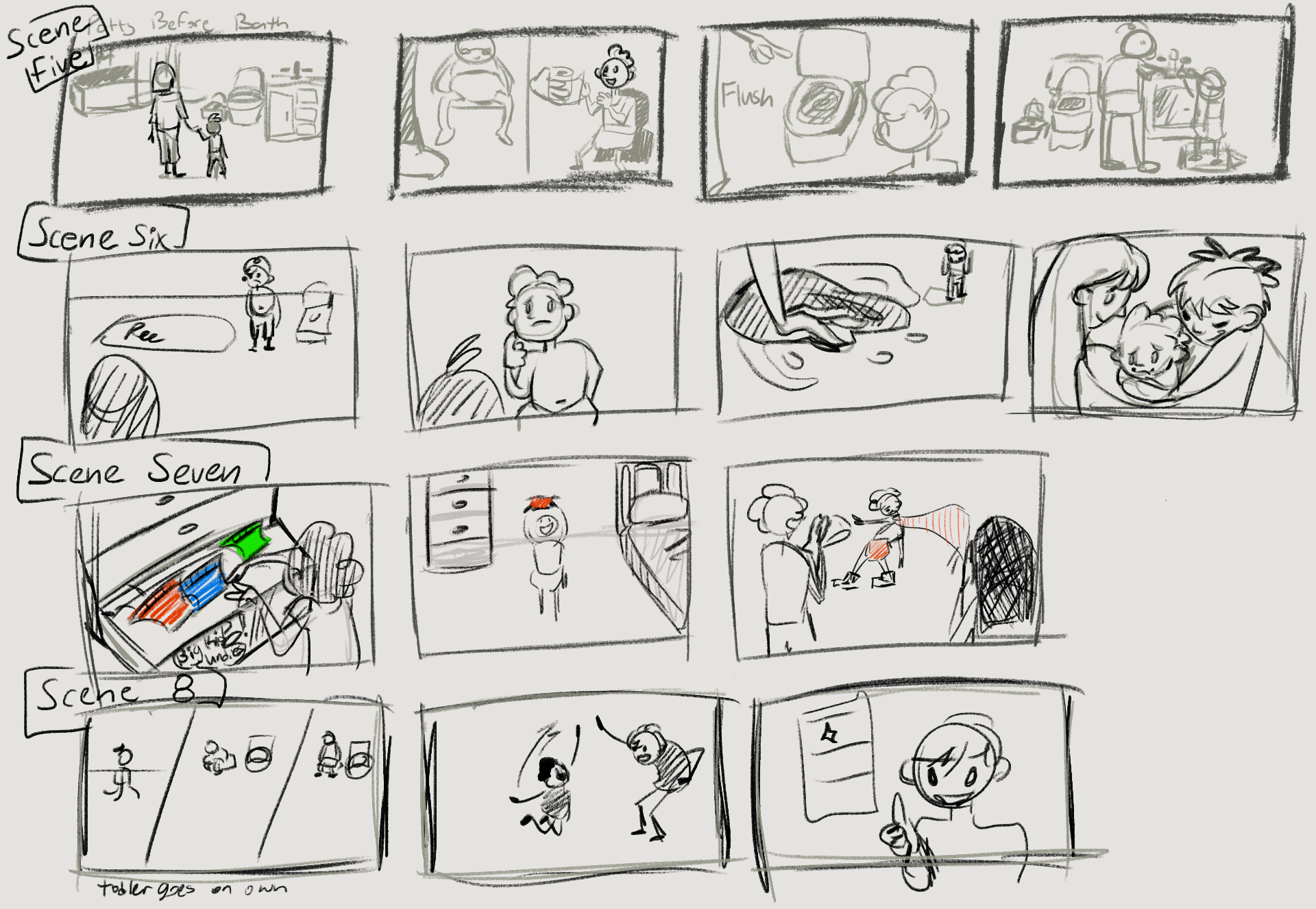 Diaper Bank storyboard